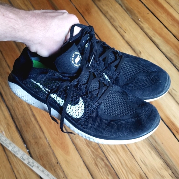 Nike Other - Nike Free RN Flyknit black sneakers men size 10 women size 11